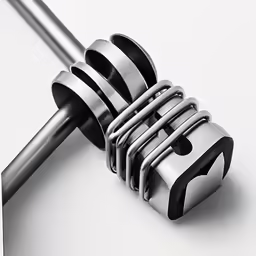 the top of the knife holder has four different blades