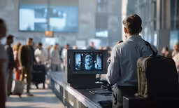 a man watching a television show on a city street