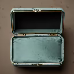 an open suitcase on a surface