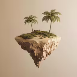there are some trees that are on an island