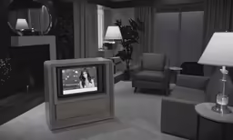 a large living room with a large fireplace and television