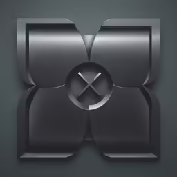 an abstract black and silver logo with the letter v in it
