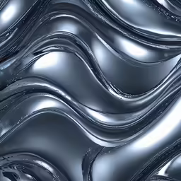 a futuristic image of wavy lines and curves