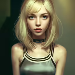 this is an image of a woman with blond hair