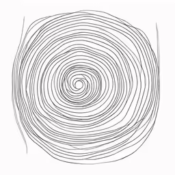the top half of a drawing of a circular object