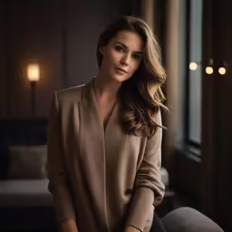 an image of a woman sitting on a chair