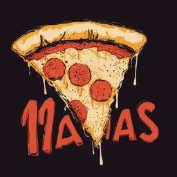 the poster shows a slice of pizza covered in cheese