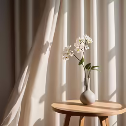 a vase filled with white flowers on top of a table