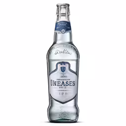 an uno - made bottle of beer is shown with an image of the label