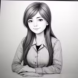 this is an image of a beautiful girl in a shirt