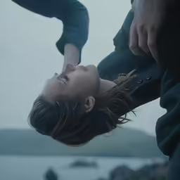 a woman is holding the hand of another person