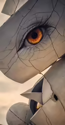 a eye that is in the middle of a statue