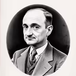 an old photo of a man in a suit and tie