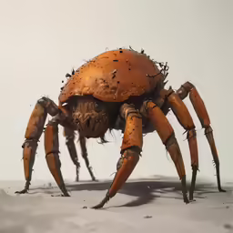a very large and hairy looking spider with holes