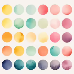 the same color scheme as well as a watercolor palette