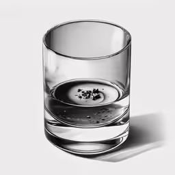 an oil based photograph of water