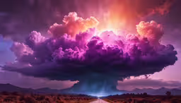 an odd shaped cloud appears in the sky over a road,a big cloud is floating above a road