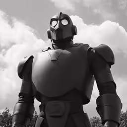 a man dressed in a costume is staring away from the camera