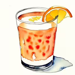 a glass filled with liquid with an orange slice on top of it,a glass filled with a drink and a orange slice