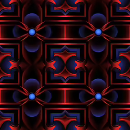 an abstract image of blue and red circles