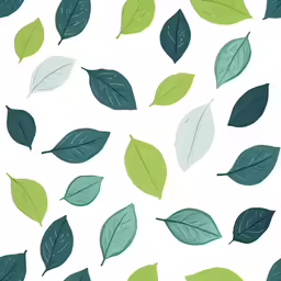 an image of leaves with green leaves on them
