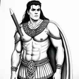 the warrior from the game sparta is shown