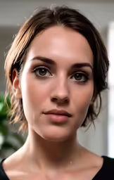 a beautiful young lady wearing a black top