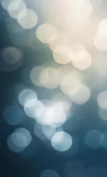 blue, green and white boket are shown in the dark