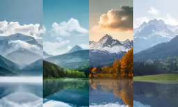 three different images showing the same location in the picture