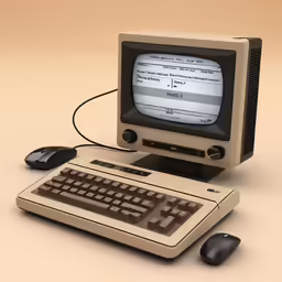 the computer has some text on its screen