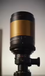 a wide angle view of a camera lens