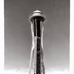 a very tall tower with a clock built in it