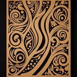 a drawing that is on a brown paper