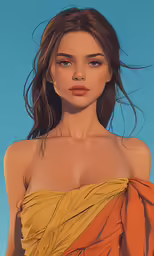 there is a woman that is dressed like a shirtless person