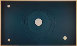 a blue paper with several holes in it
