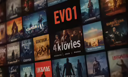a number of movie posters on display