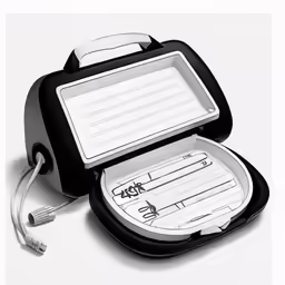 an electronic device with notes on the screen