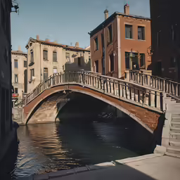 a bridge that crosses over a river in a city