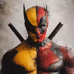 an image of a deadpool character with the text deadpool