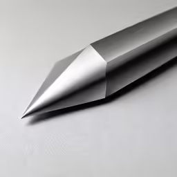 a knife sitting on top of a white counter