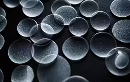 an image of bubbles or water droplets, taken from above
