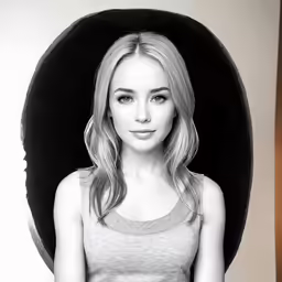 a young blonde lady is posing for a picture