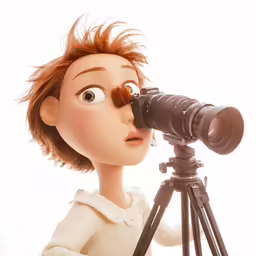 a girl taking a photo of a person with a camera