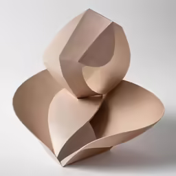 three paper pieces stacked up together in a large, rectangle shape
