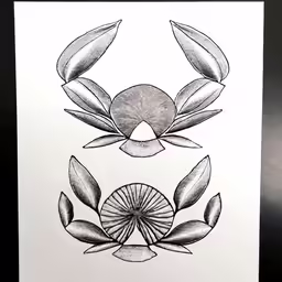 an image of an art piece made with ink