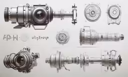 an old photo of large cylindrical machines in order to produce more powerful machines