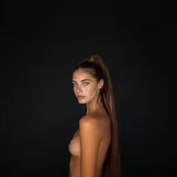 a very beautiful woman with very long hair,a woman with a very long brown hair