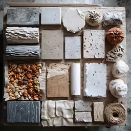 various kinds and sizes of various shapes of paper