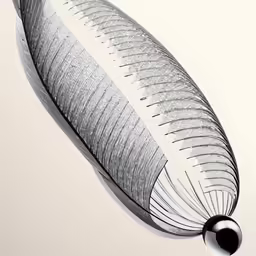 a drawing of an object made from the top down