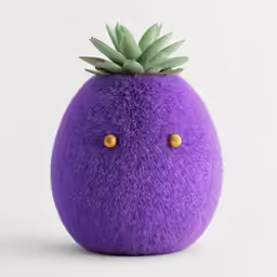 a fake egg with a small pineapple in the middle